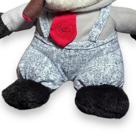 RARE - NO SMOKING TIE w/ CIGAR IN MOUTH 9.5” Hugfun Hug Fun Gorilla Plush - Picture 3 of 5